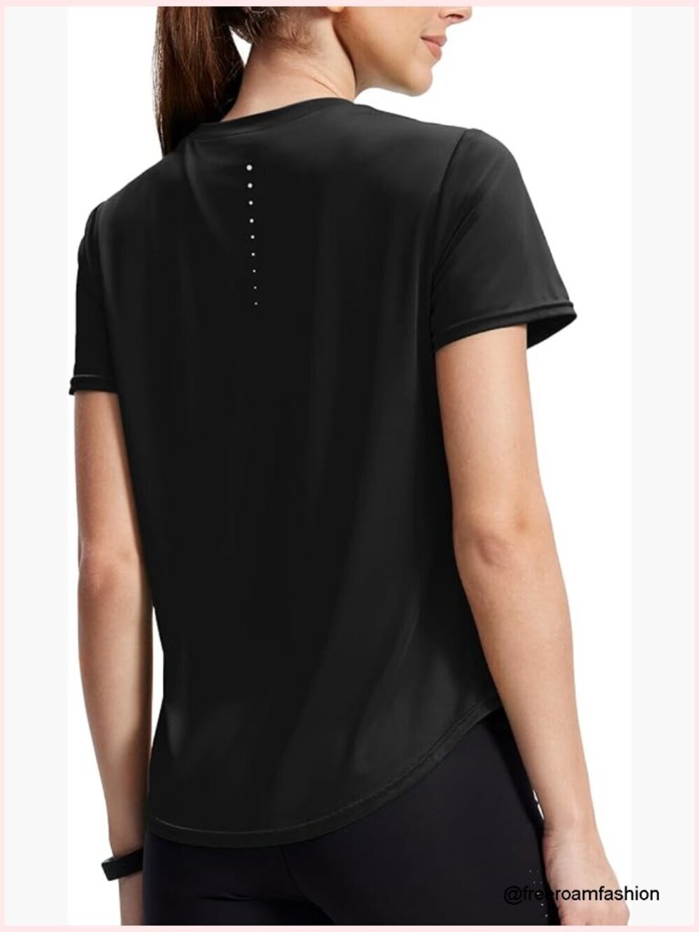 Women's Workout Tops Short Sleeve Athletic Running Shirts UPF Protection